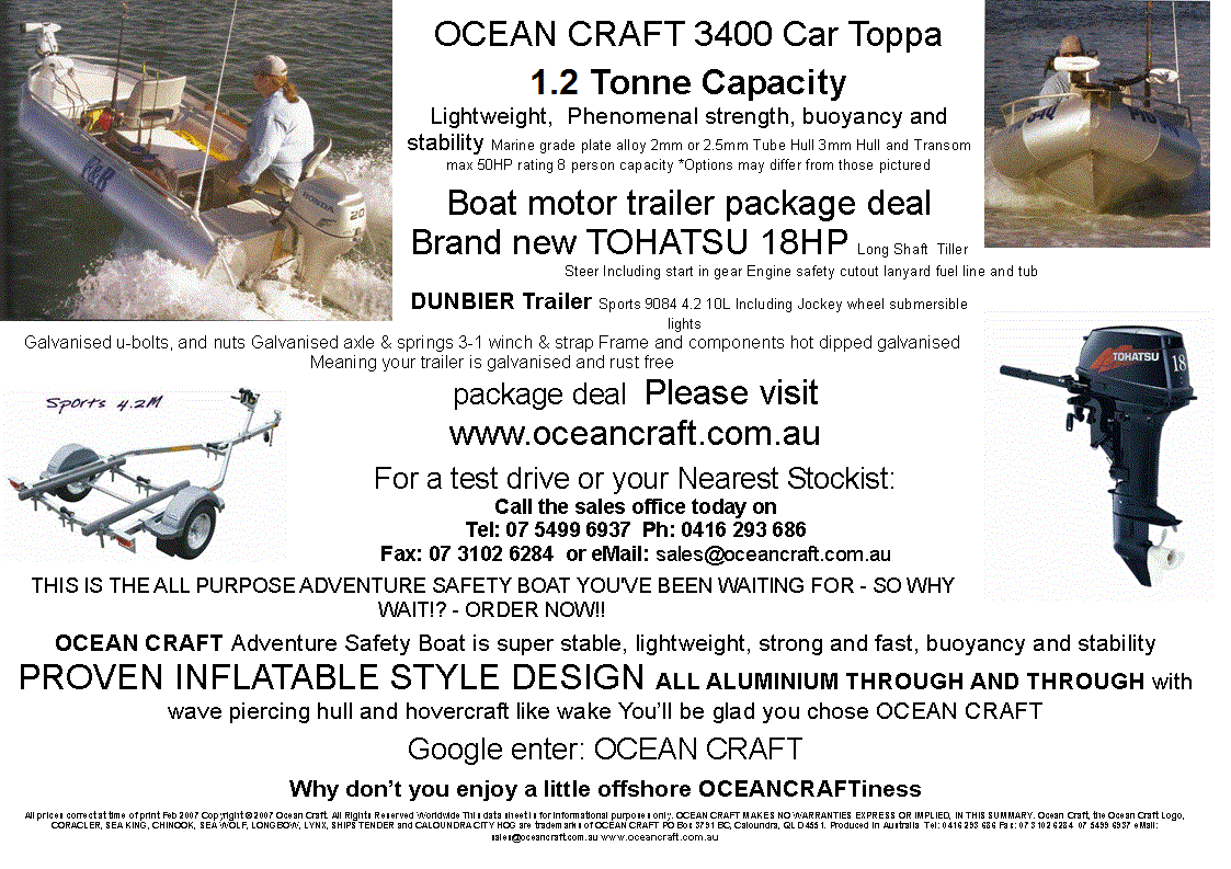 OCEAN CRAFT 3400 Car Toppa