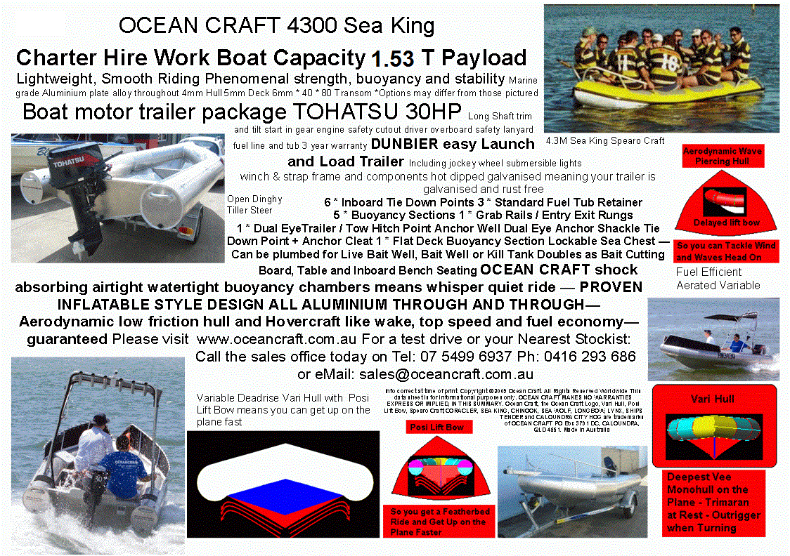 OCEAN CRAFT 4300 Sea King Ultralightweight